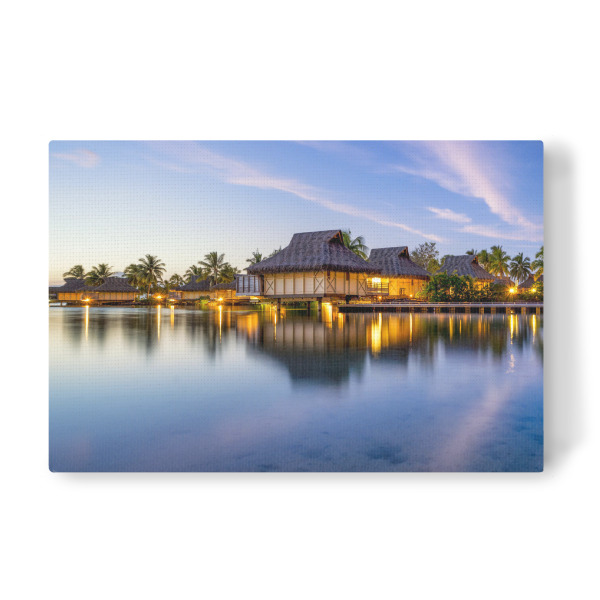 Leinwandbild "Luxusresort auf Bora Bora" artboxONE - Reise,Reise / Strand und Meer