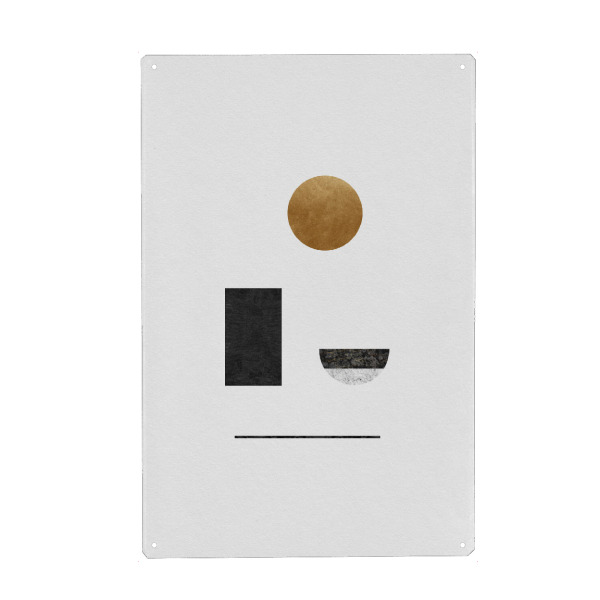 Holzbild "Abstract Geometric Modern" artboxONE - Abstrakt,Geometrie,Marmor