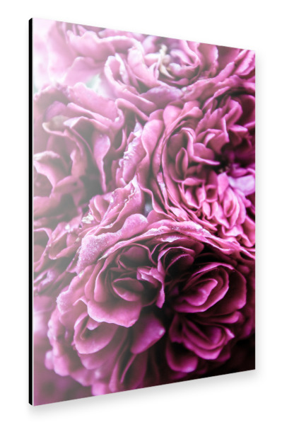 Alu-Dibond "Deep Pink Floral Flowers" 30x20 cm artboxONE