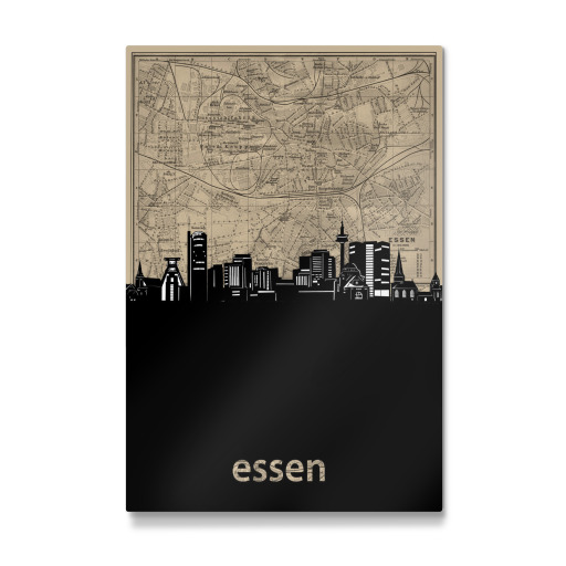 Essen skyline map