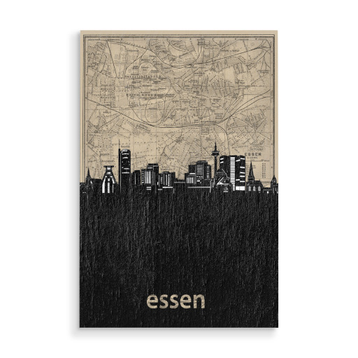 Essen skyline map