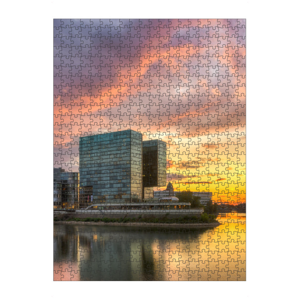 artboxONE Puzzle "Sonnuntergang Medienhafen" artboxONE - Städte / Düsseldorf