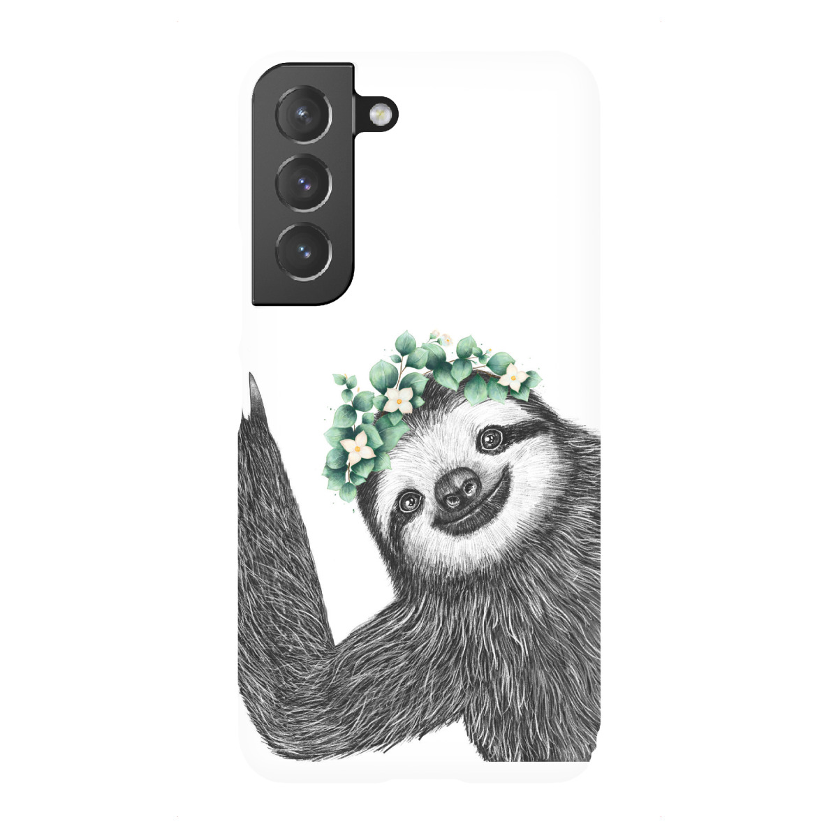 Samsung Galaxy "Sloth with eucalyptus" Premium-Case Handyhülle artboxONE