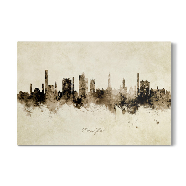 Galerie-Print "Bradford England Skyline Sepia" 30x20 cm artboxONE