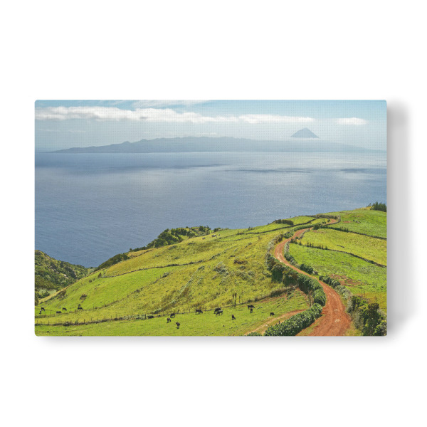 Leinwandbild "Azoren - Blick zum Vulkan Pico" artboxONE - Natur,Reise,Reise / Strand und Meer