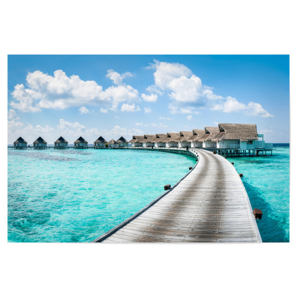 Poster "Luxusurlaub auf den Malediven" artboxONE - Reise / Strand und Meer