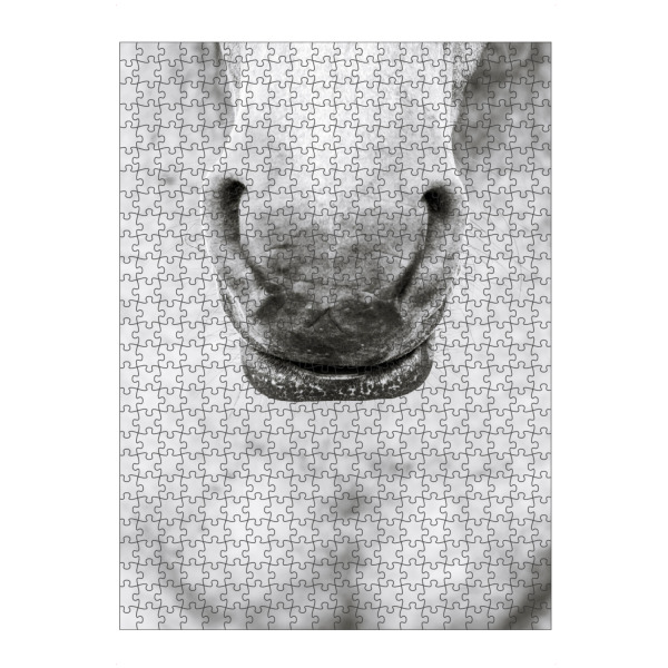 Puzzle Ravensburger "Black and White Horses Nose" artboxONE - Natur,Tiere