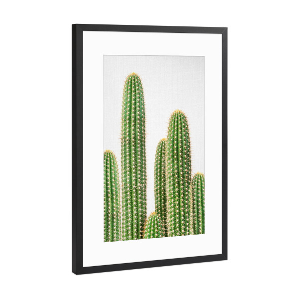 Poster mit Rahmen Schwarz (Metallic) "Cacti - Portrait" artboxONE - Natur,Floral