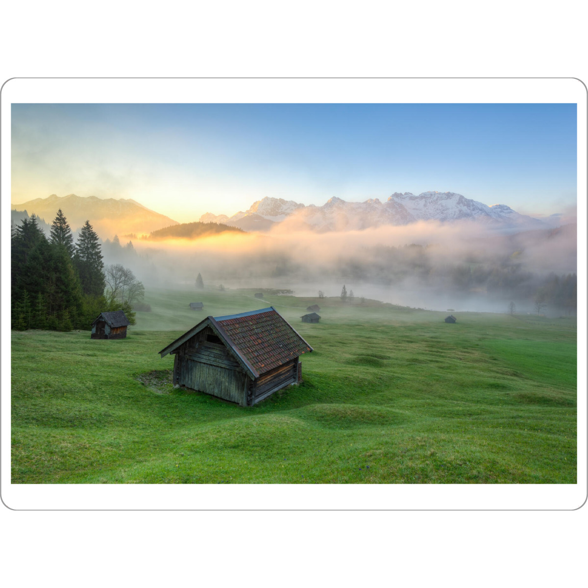 Tischset "Nebel am Geroldsee in Bayern" artboxONE - Natur,Reise / Länder