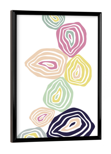 Poster mit schwarzem Rahmen "In Balance" artboxONE - Abstrakt,Geometrie