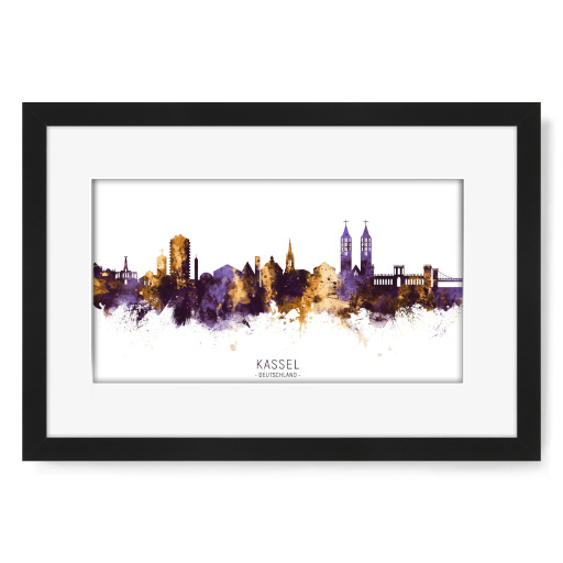 Kassel Germany Skyline PurpleGold