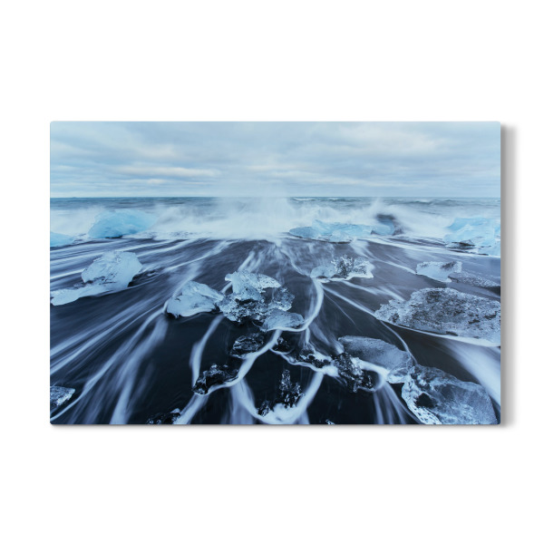 Galerie-Print "Schmelzende Eisblöcke im Meer" 30x20 cm artboxONE