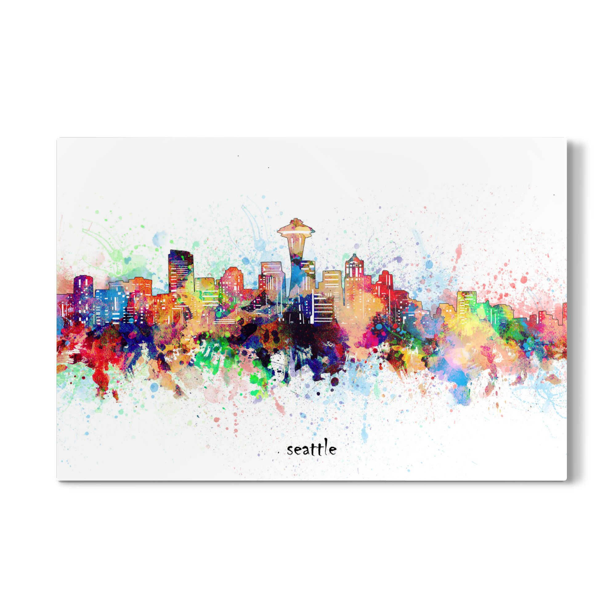 Galerie-Print "Seattle skyline artistic" 75x50 cm artboxONE