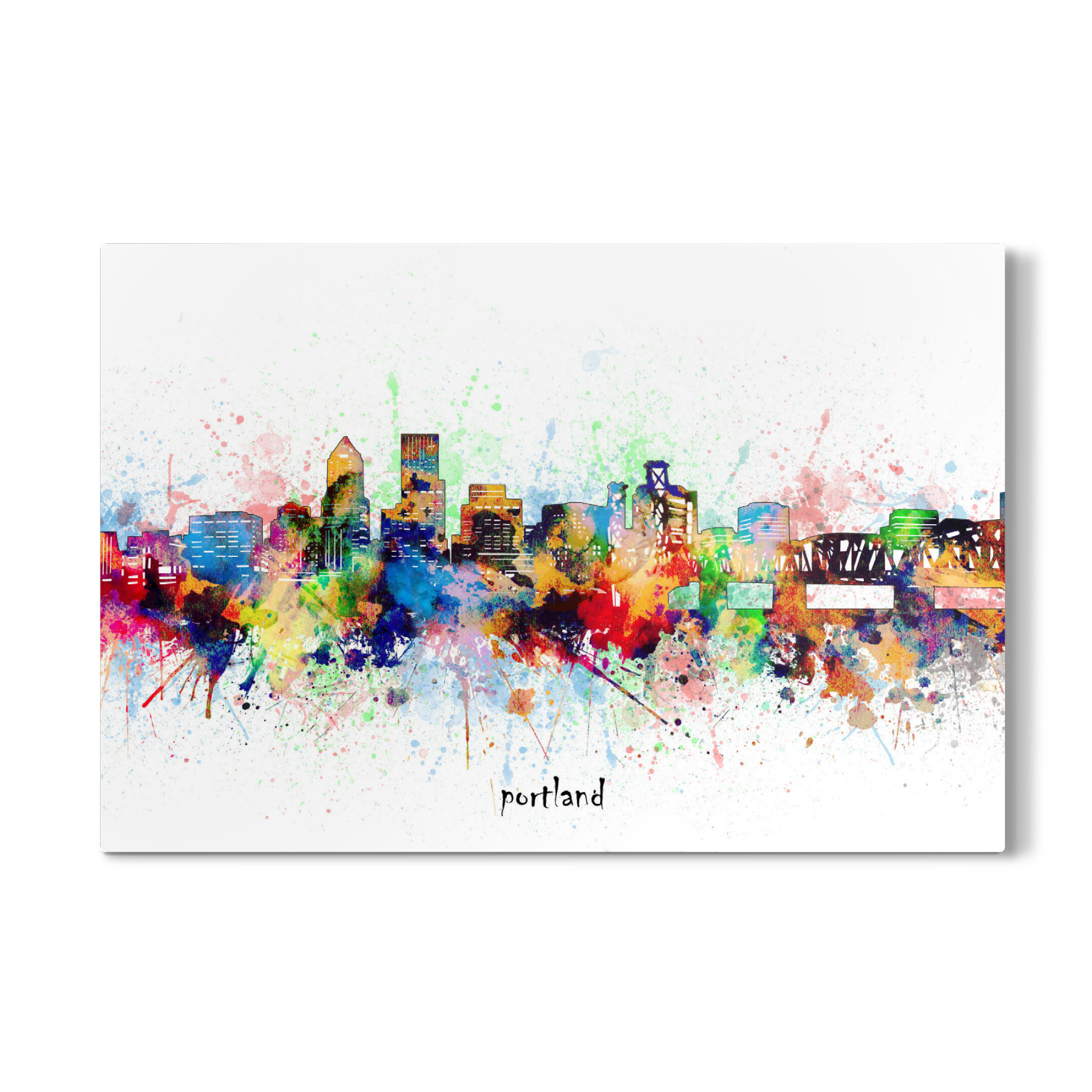 Galerie-Print "Portland skyline artistic" 75x50 cm artboxONE