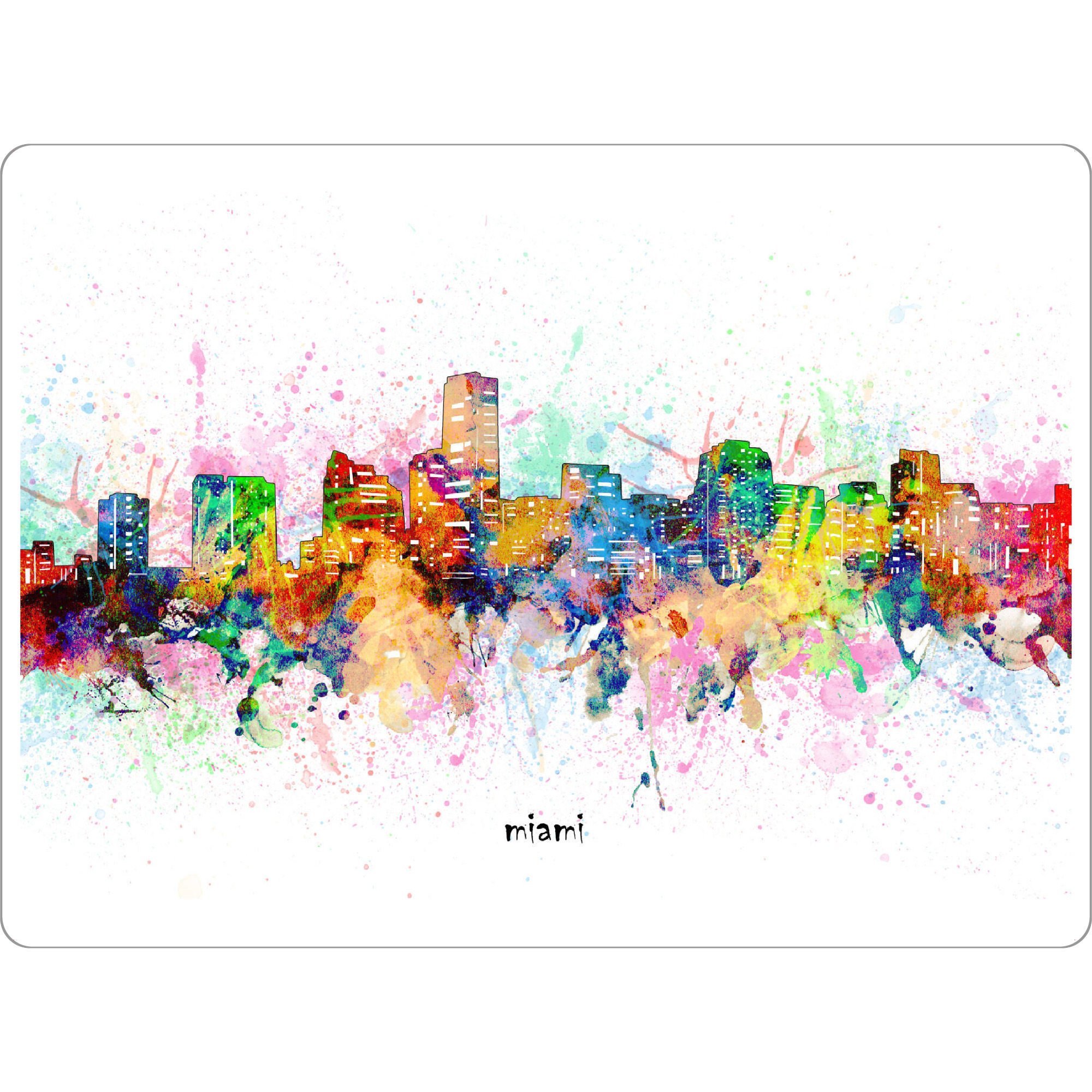 Tischset "Miami skyline artistic" artboxONE - Städte,Reise
