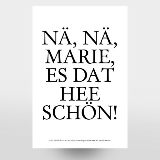 Nä, nä, Marie...- Kölsch