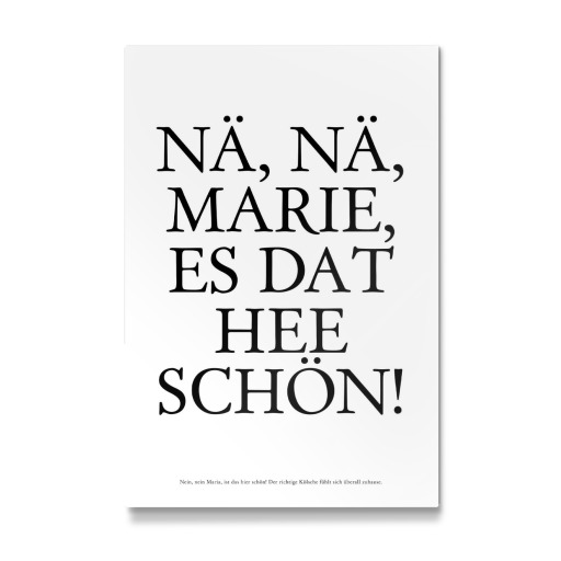 Nä, nä, Marie...- Kölsch