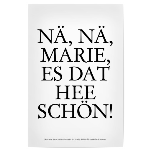 Nä, nä, Marie...- Kölsch