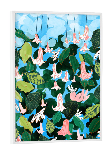 Poster mit weißem Rahmen "Mood Flowers" artboxONE - Floral