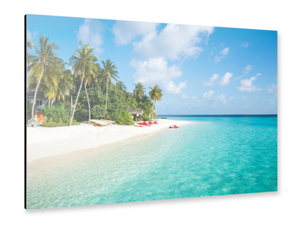 Alu-Dibond "Traumurlaub am Strand" 30x20 cm artboxONE