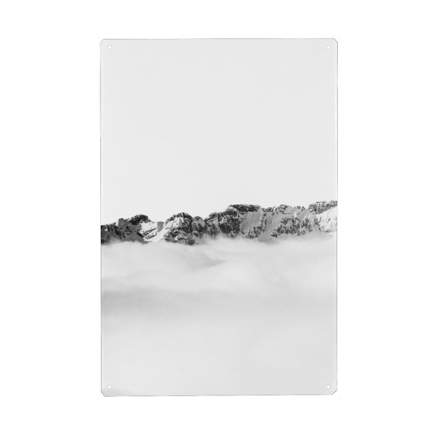 Holzbild "Snowy Mountain View" artboxONE - Natur,Reise