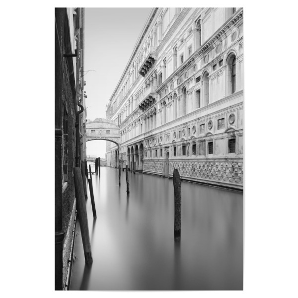 Poster "Seufzerbrücke in Venedig" artboxONE - Städte,Reise,Schwarzweiß,Architektur,Städte / Venedig,Reise / Länder