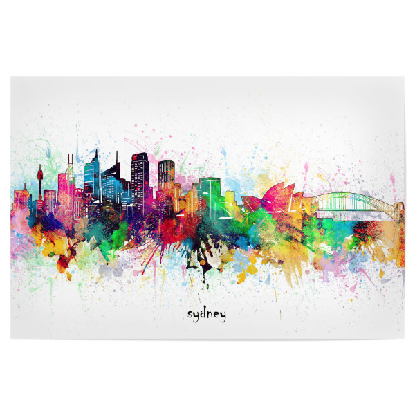 Poster "Sydney skyline artistic" artboxONE - Städte,Städte / Sydney
