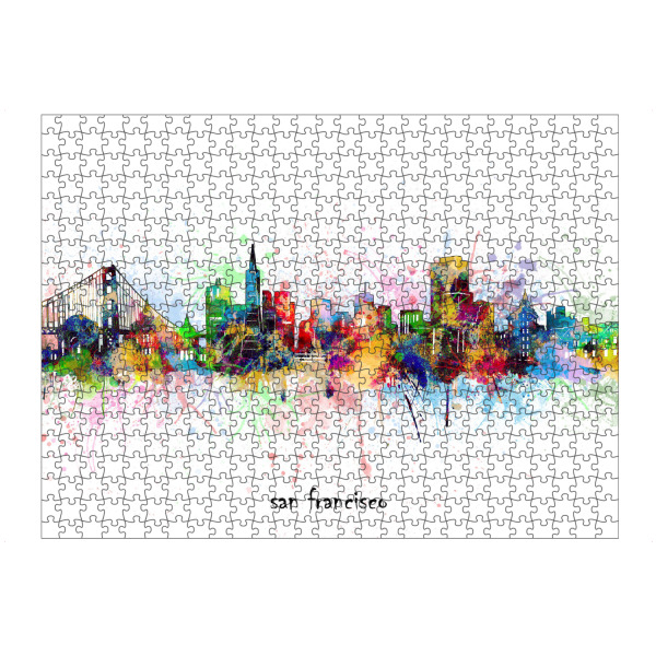 Puzzle Ravensburger "San francisco skyline artistic" artboxONE - Städte,Städte / San Francisco