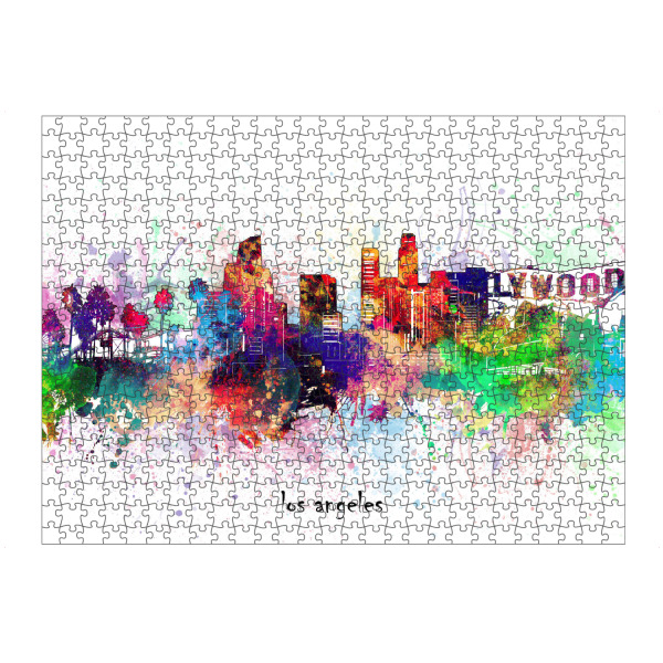 Puzzle Ravensburger "Los angeles skyline artistic" artboxONE - Städte,Städte / Los Angeles