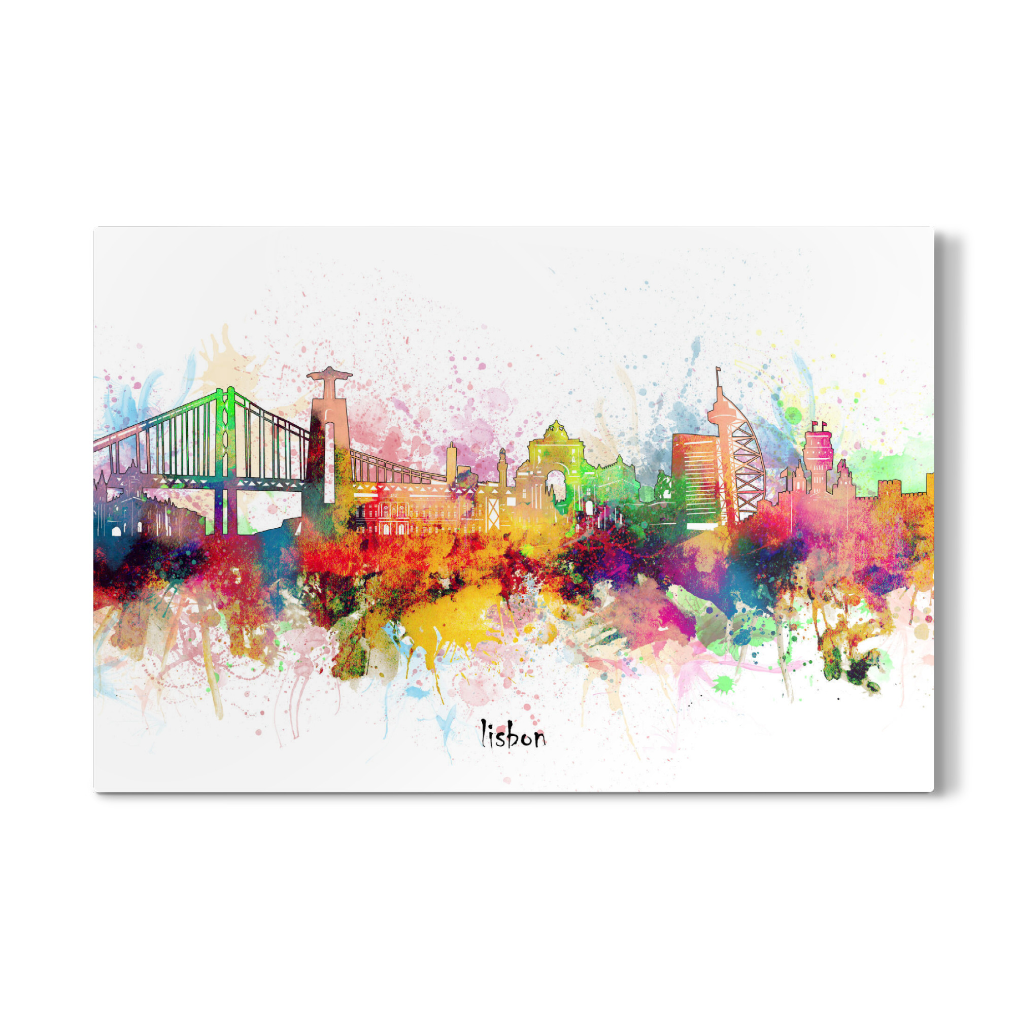 Galerie-Print "Lisbon skyline artistic" 75x50 cm artboxONE