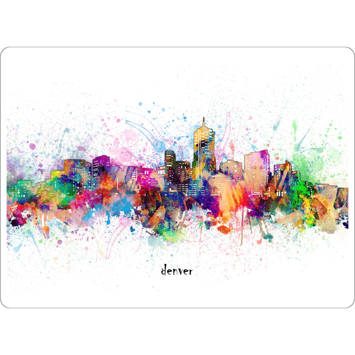 Tischset "Denver skyline artistic" artboxONE - Städte