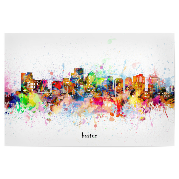 Poster "Boston skyline artistic" artboxONE - Städte,Städte / Boston