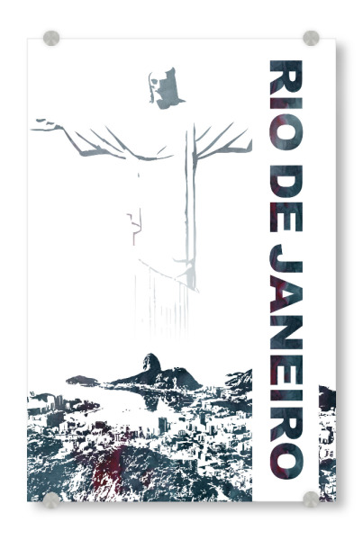 Acrylglasbild "Rio de Janeiro & Christusstatue" artboxONE - Städte,Städte / Rio de Janeiro