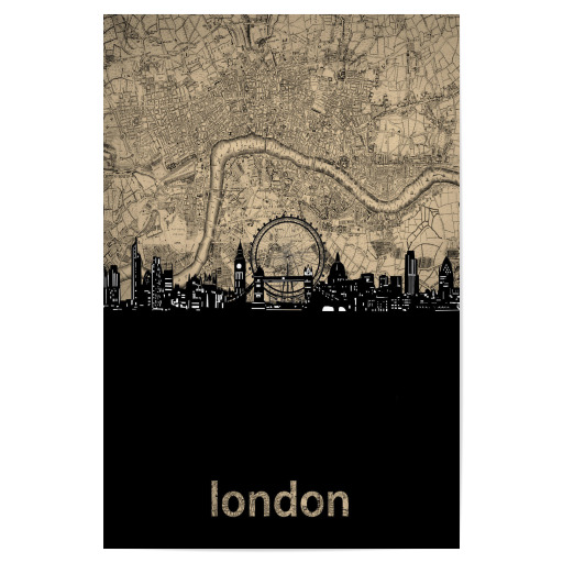 London skyline map