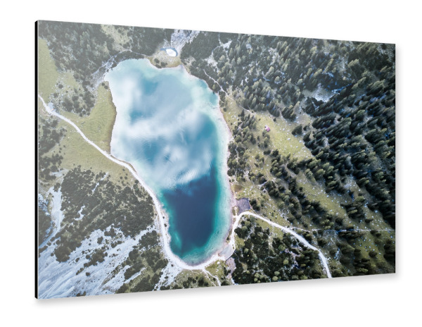 Alu-Dibond "Seebensee im Ehrwald" 30x20 cm artboxONE