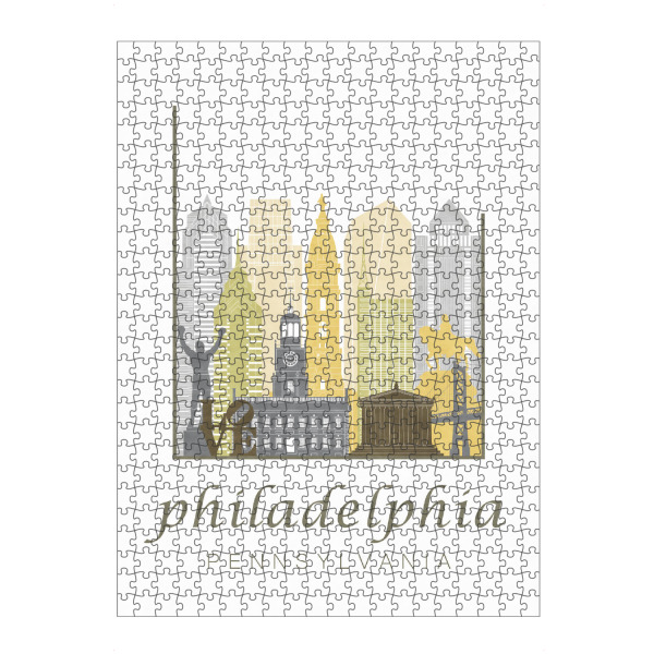 artboxONE Puzzle "Philadelphia skyline desert" artboxONE - Städte,Architektur