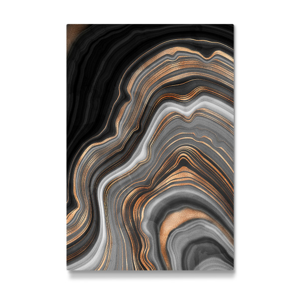 Galerie-Print "Black Marble with Copper Veins" 30x20 cm artboxONE