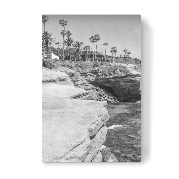 Leinwandbild "SAN DIEGO Sunset Cliffs" artboxONE - Natur,Reise,Schwarzweiß