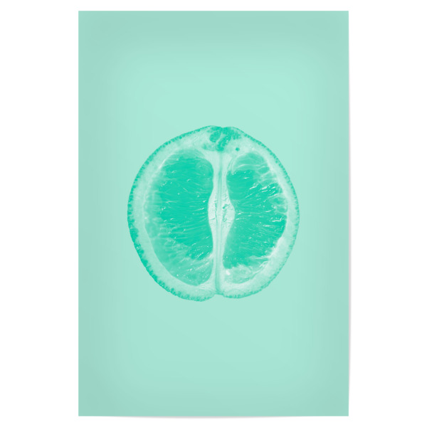 Poster 30x20 cm "Peppermint Orange" artboxONE - Abstrakt,Essen & Trinken / Obst & Gemüse