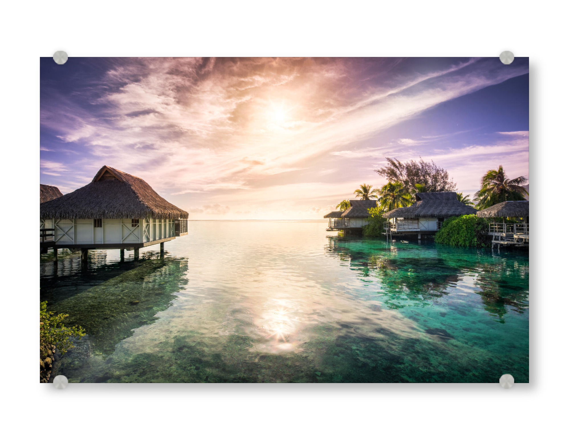 Acrylglasbild "Urlaub auf Bora Bora" artboxONE - Natur,Reise,Reise / Strand und Meer