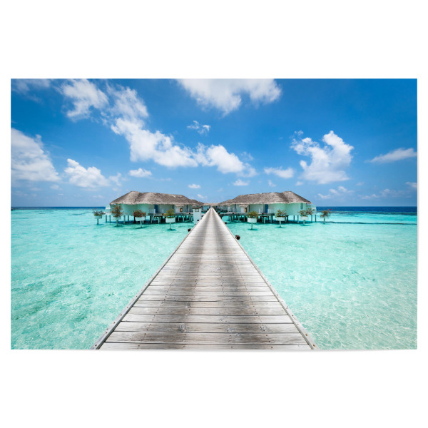Poster 30x20 cm "Luxusresort auf den Malediven" artboxONE - Reise,Reise / Strand und Meer