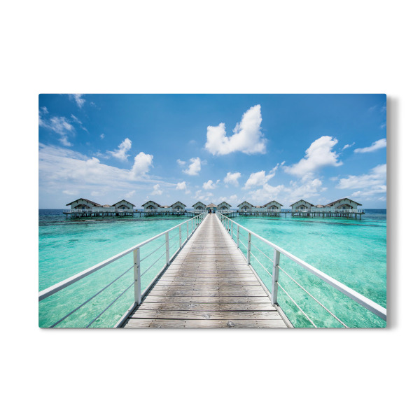 Galerie-Print "Overwater Bungalows - Malediven" 30x20 cm artboxONE