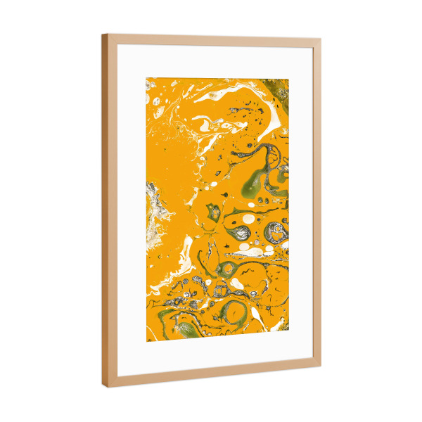 Poster mit Rahmen Kupfer "Earthy Mess" artboxONE - Abstrakt
