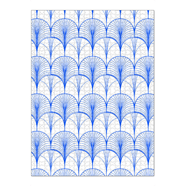 Puzzle Ravensburger "Art Deco Blue" artboxONE - Abstrakt