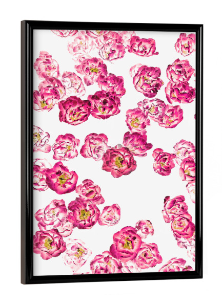 Poster mit schwarzem Rahmen "Pink Heaven" artboxONE - Floral