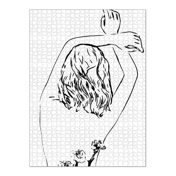 Puzzle Ravensburger "Oblivious" artboxONE - Schwarzweiß,Fashion