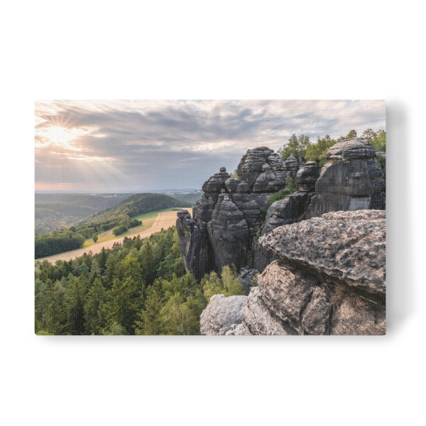 Leinwandbild "Ausblick im Abendlicht" artboxONE - Natur,Reise