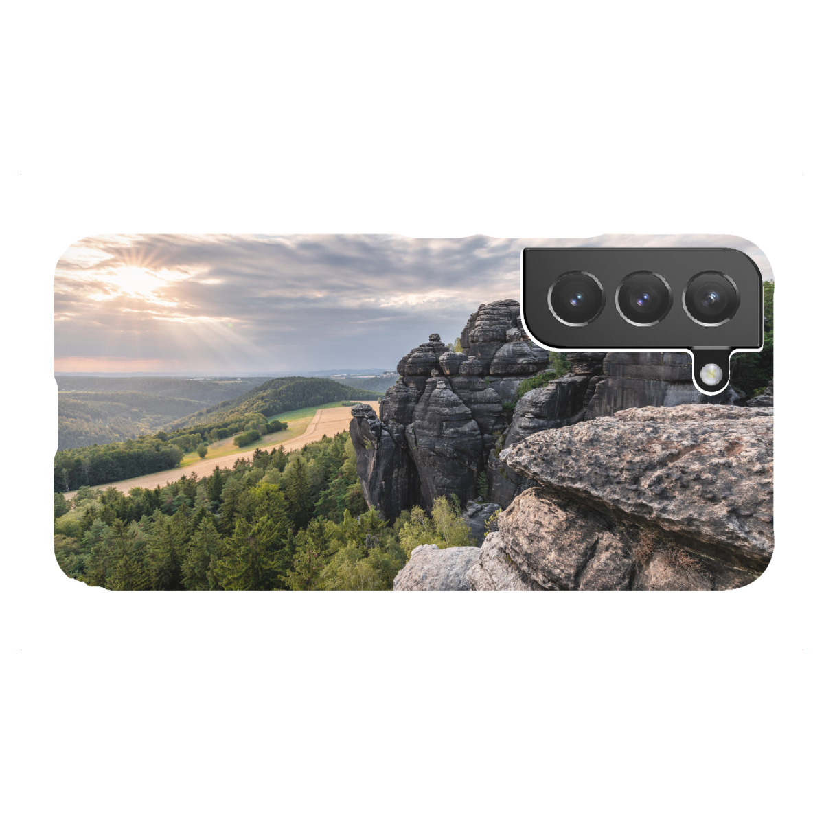 "Ausblick im Abendlicht"für Samsung Galaxy - Premium-Case Handyhülle artboxONE