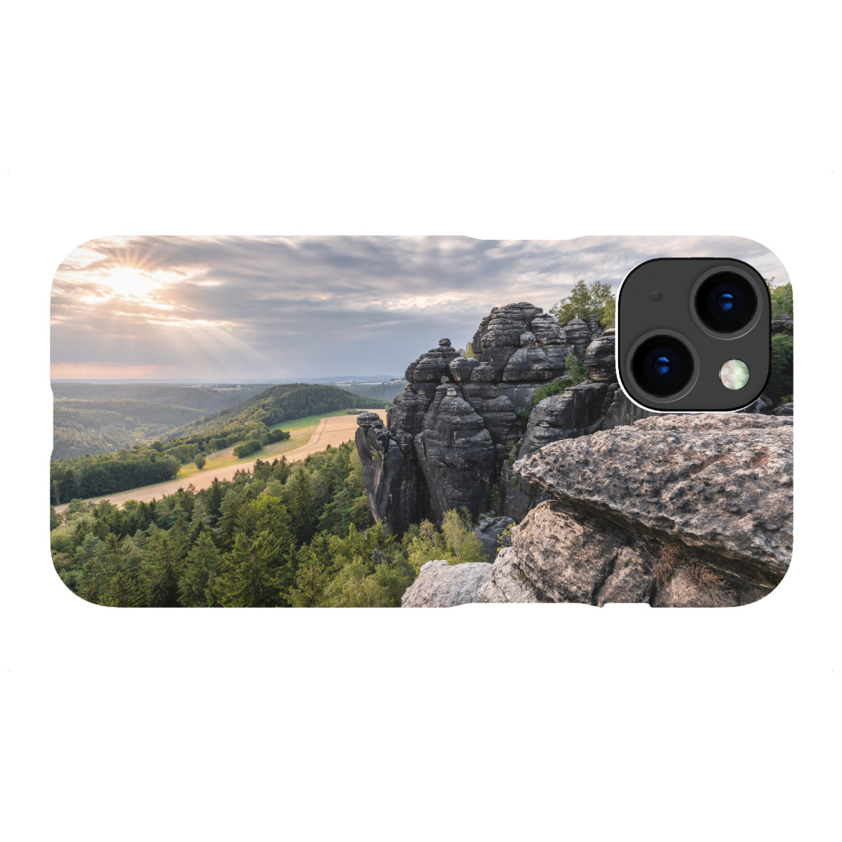 "Ausblick im Abendlicht"für iPhone - Premium-Case Handyhülle artboxONE