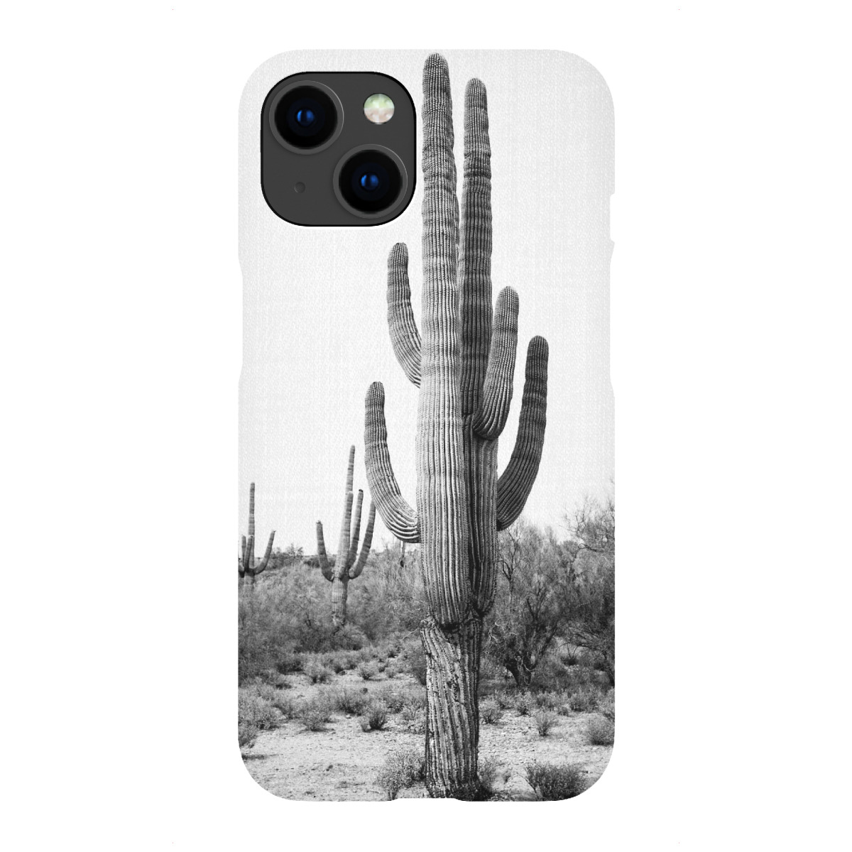 "Arizona's Cactus - B&W"für iPhone - Premium-Case Handyhülle artboxONE